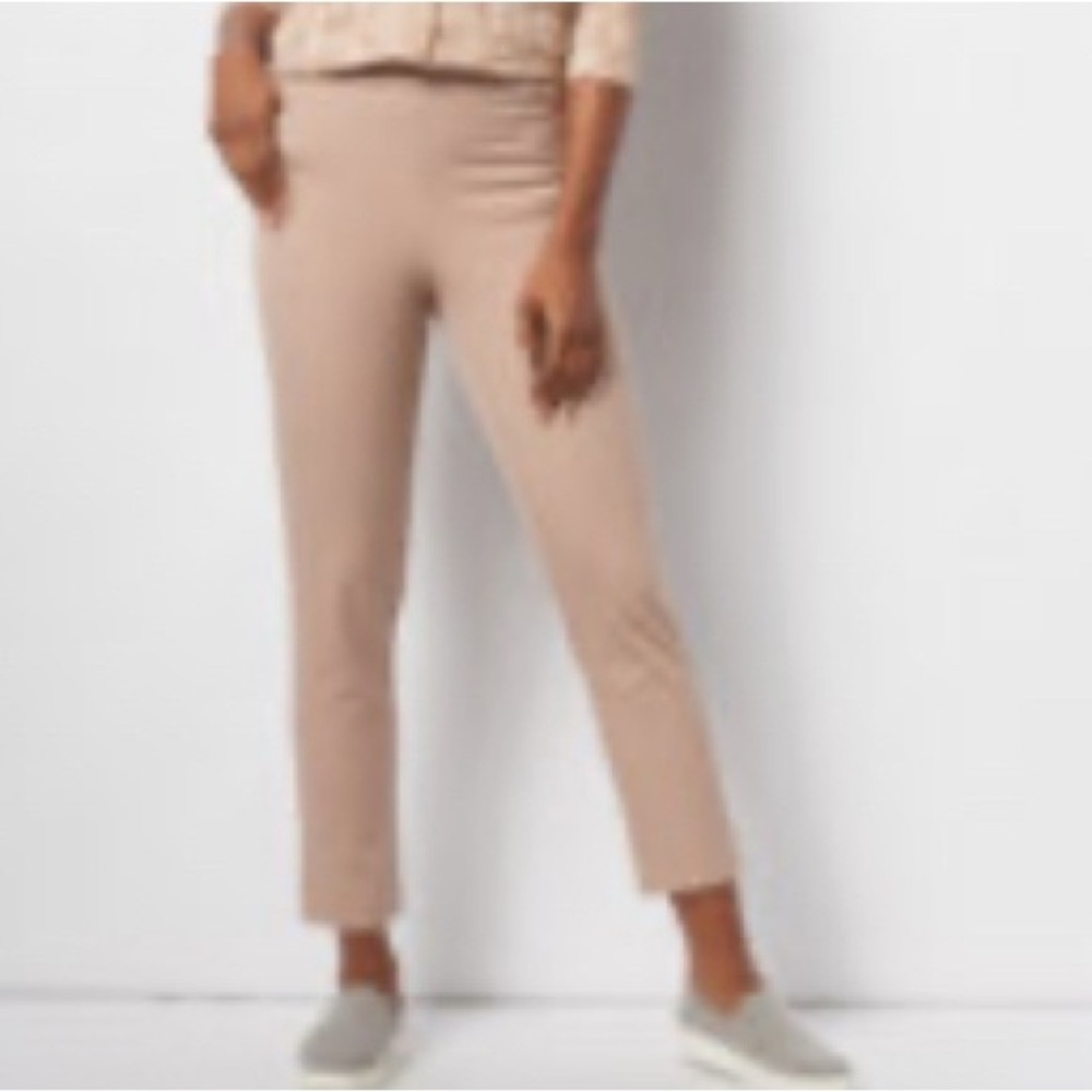 Isaac Mizrahi cappuccino polka dot cropped petite pants, 6
